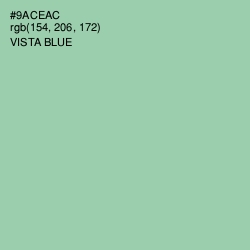 #9ACEAC - Vista Blue Color Image